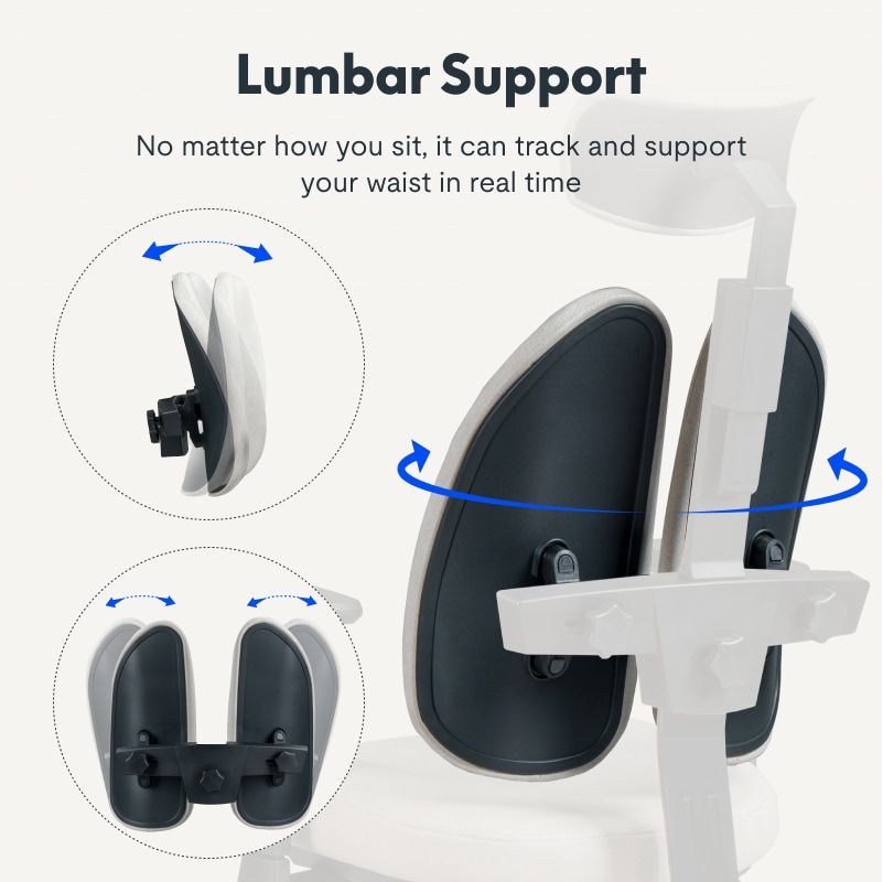 Double Backrest Ergonomic Chairs | Office Chair | Flexispot